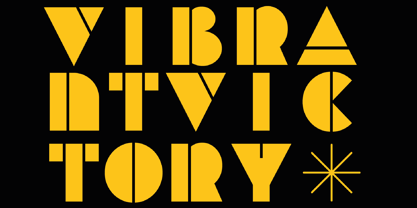 Vibrant Victory Font Poster 1