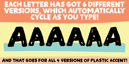 Plastic Accent Font Poster 6