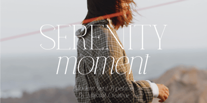 Serenity Moment Font Poster 1