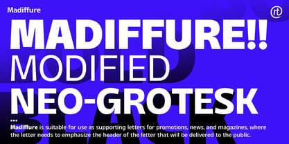 Madiffure Font Poster 9