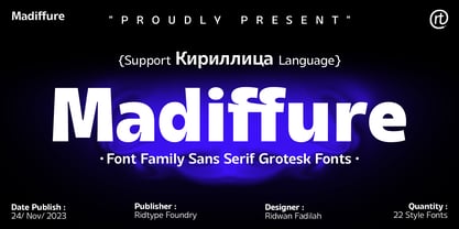 Madiffure Font Poster 2