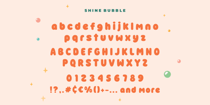 Shine Bubble Font Poster 9