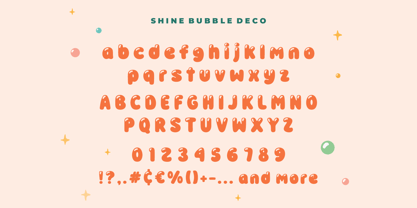 Shine Bubble Font Poster 10