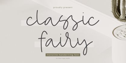 Classic Fairy Font Poster 1