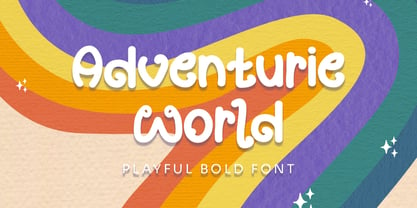 Adventurie World Font Poster 1