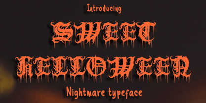 Sweet Helloween Font Poster 1