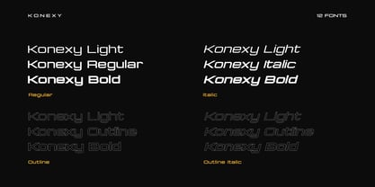 Konexy Font Poster 2