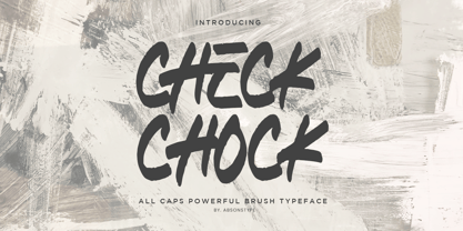 Check Chock Font Poster 1