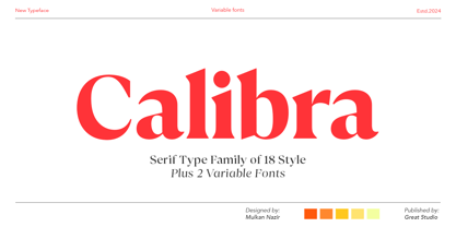 Calibra Font Poster 1