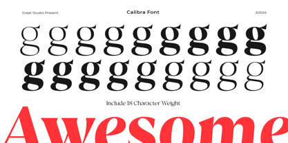 Calibra Font Poster 14