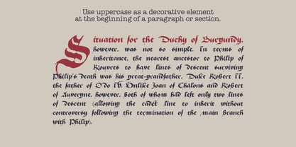 Duchy Of Burgundy Font Poster 11