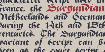 Duchy Of Burgundy Font Poster 2