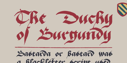 Duchy Of Burgundy Font Poster 1