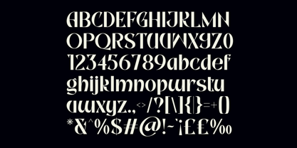 Meroa Font Poster 9