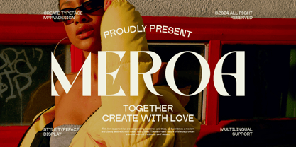 Meroa Font Poster 1