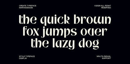 Meroa Font Poster 7