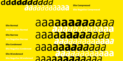 Site Condensed Font Poster 2