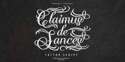 Claimus de Sances Font Poster 1