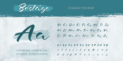 Bostage Font Poster 2