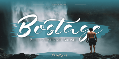 Bostage Font Poster 1