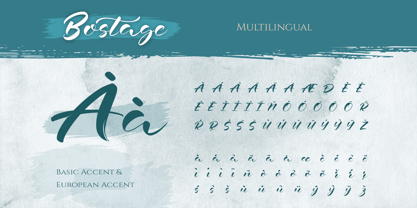 Bostage Font Poster 10