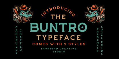 The Buntro Font Poster 1