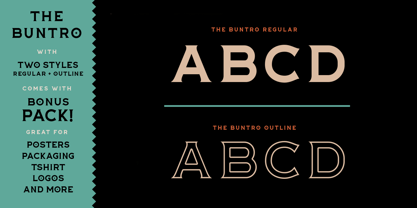 The Buntro Font Poster 2