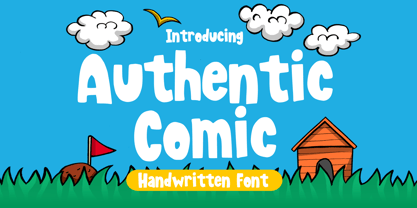 Authentic Comic Font Poster 1