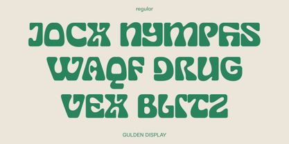 Gulden Display Font Poster 2