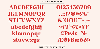Mighty Party Font Poster 8