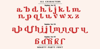 Mighty Party Font Poster 10