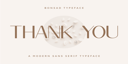 Bonsad Font Poster 8