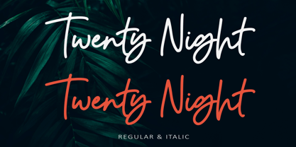 Twenty Night Font Poster 6