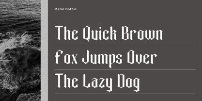 Metal Gothic Font Poster 2