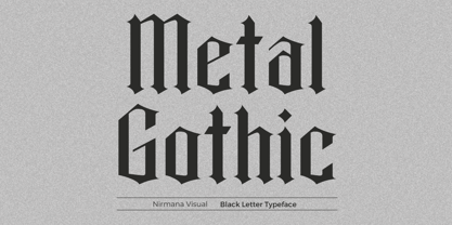 Metal Gothic Fuente Póster 1