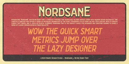 Nordsane Font Poster 2