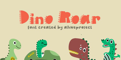 Dino Roar Font Poster 1