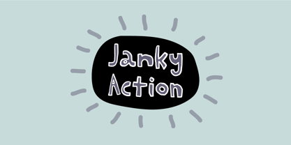 Janky Action Font Poster 1