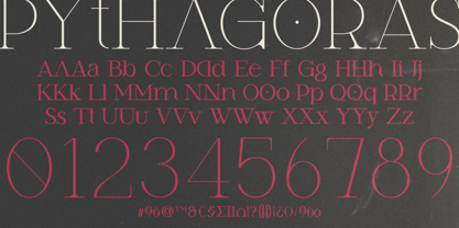 Pythagoras Font Poster 6