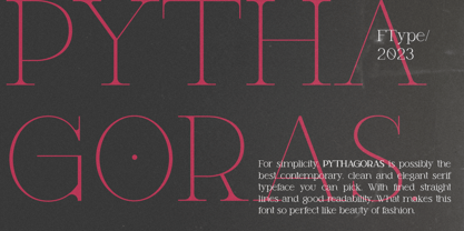 Pythagoras Font Poster 2