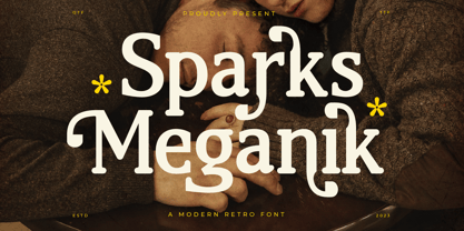 Sparks Meganik Font Poster 1