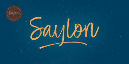 Saylon Brush Font Poster 1