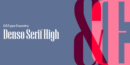 Denso Serif High Font Poster 1