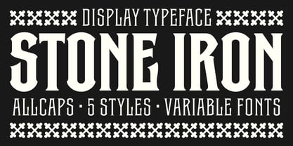 Stone Iron Font Poster 1