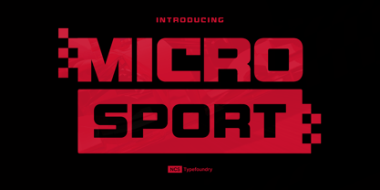 Microsport Font Poster 13