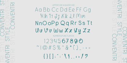 Conventri Font Poster 11