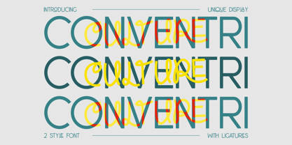 Conventri Font Poster 1