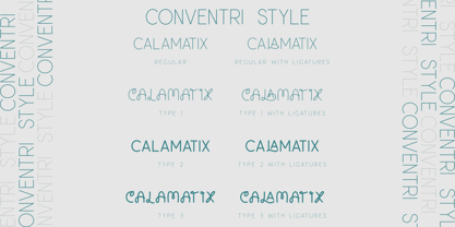 Conventri Font Poster 10