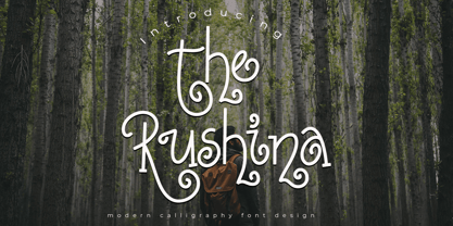 The rushina Font Poster 1