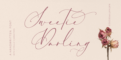 Sweetie Darling Font Poster 1